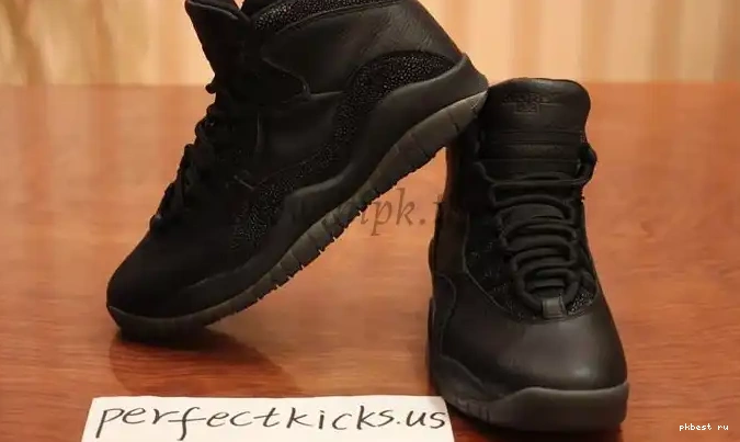 black best Air Jordan X Authentic version Ovo 0601